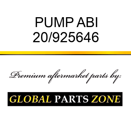 PUMP ABI 20/925646