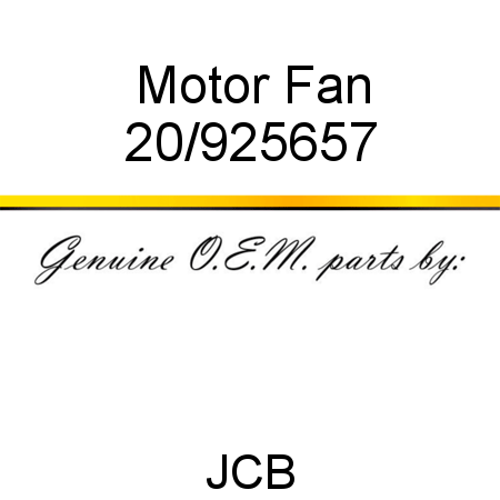 Motor, Fan 20/925657