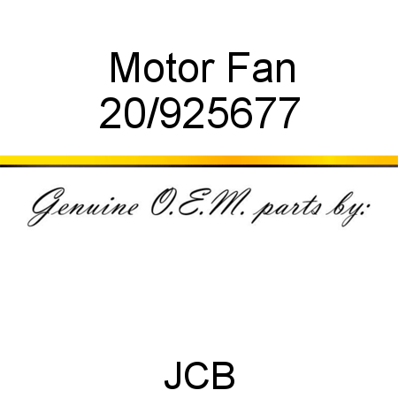 Motor, Fan 20/925677