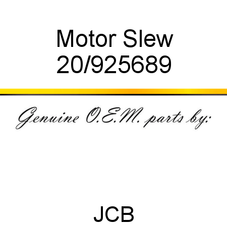 Motor, Slew 20/925689