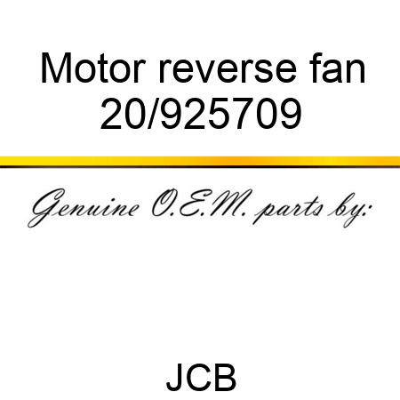 Motor reverse fan 20/925709