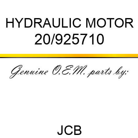 HYDRAULIC MOTOR 20/925710