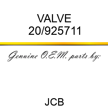VALVE 20/925711