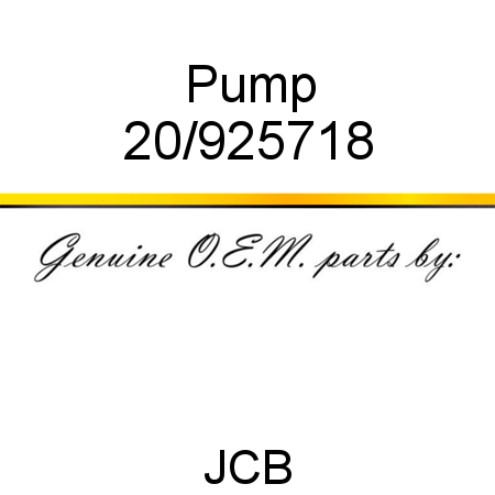 Pump 20/925718
