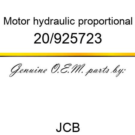 Motor, hydraulic, proportional 20/925723