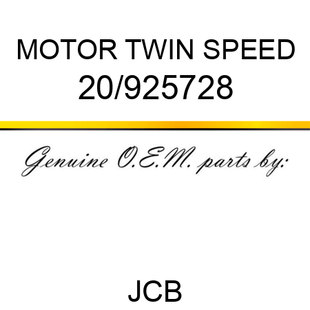 MOTOR TWIN SPEED 20/925728