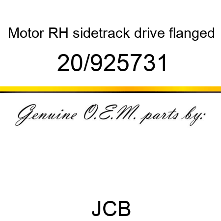 Motor, RH side,track drive, flanged 20/925731