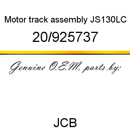 Motor, track assembly, JS130LC 20/925737