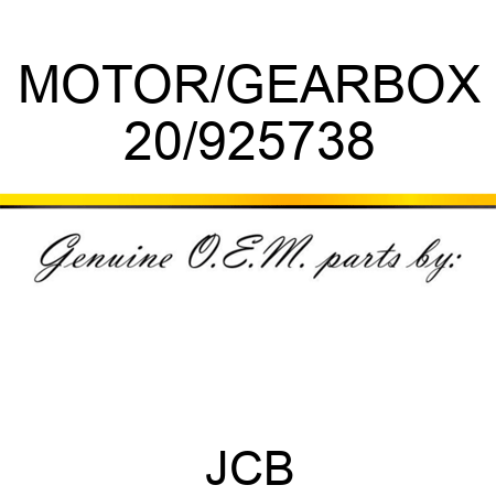 MOTOR/GEARBOX 20/925738