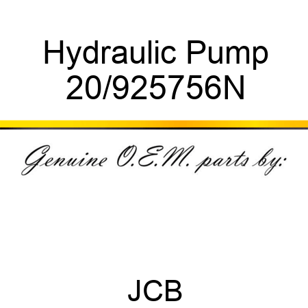 Hydraulic Pump 20/925756N