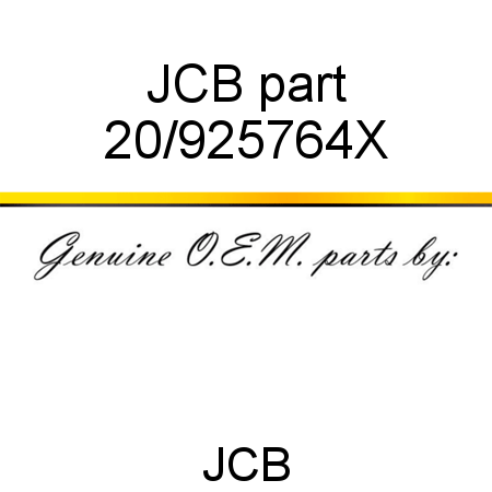 JCB part 20/925764X