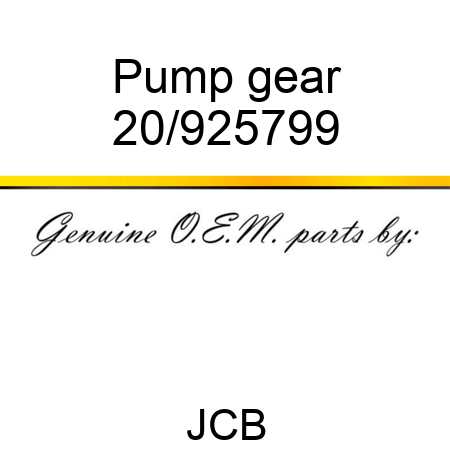 Pump gear 20/925799