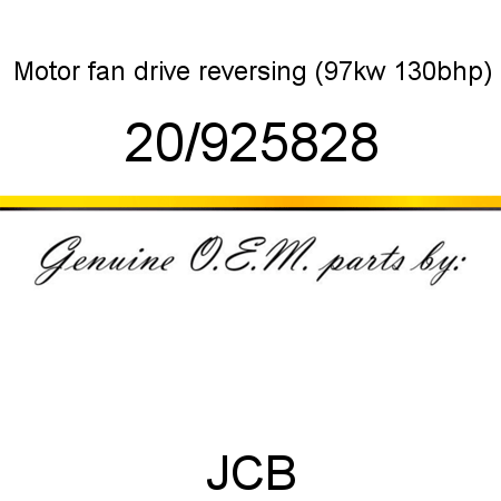 Motor, fan drive, reversing (97kw, 130bhp) 20/925828