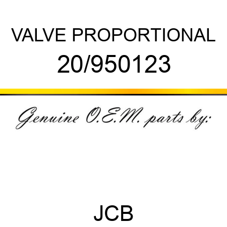 VALVE PROPORTIONAL 20/950123