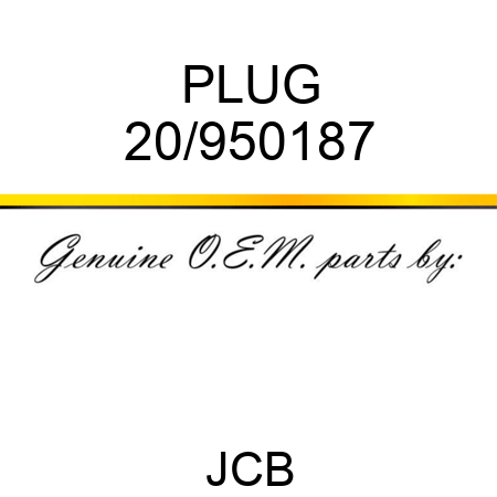 PLUG 20/950187
