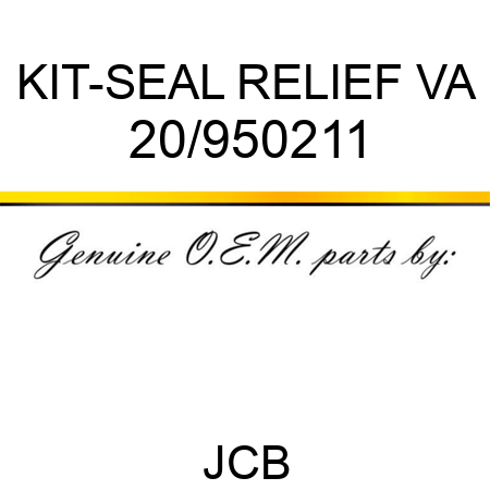 KIT-SEAL RELIEF VA 20/950211
