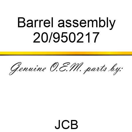 Barrel assembly 20/950217