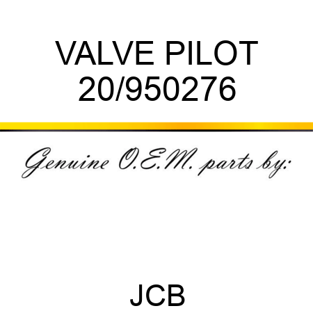 VALVE PILOT 20/950276