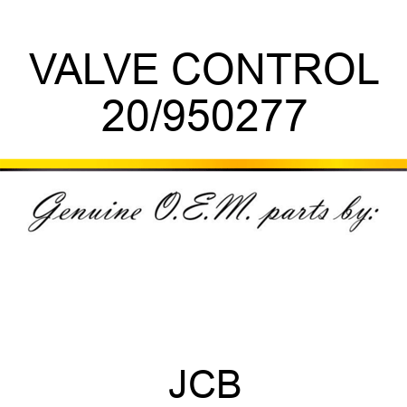 VALVE CONTROL 20/950277