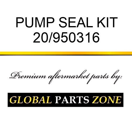 PUMP SEAL KIT 20/950316