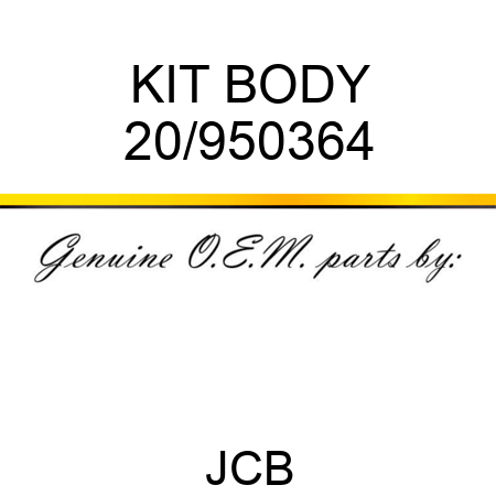 KIT BODY 20/950364