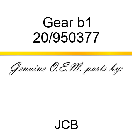 Gear b1 20/950377