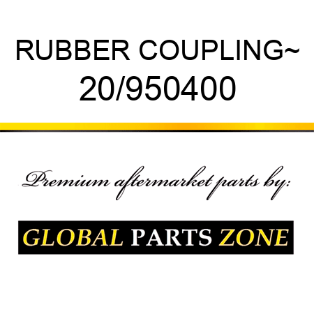 RUBBER COUPLING~ 20/950400