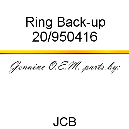 Ring, Back-up 20/950416