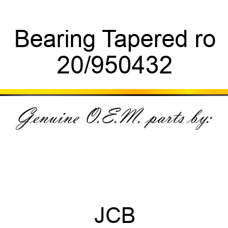 Bearing Tapered ro 20/950432