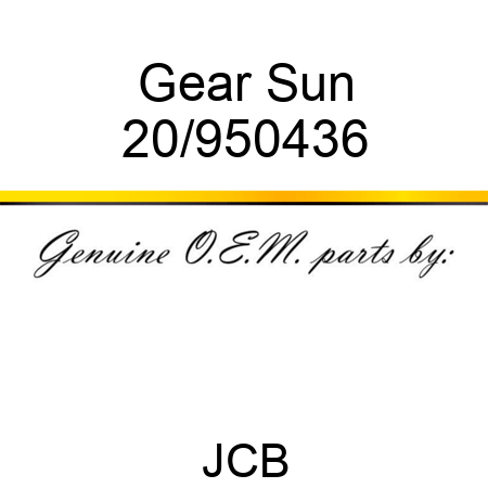 Gear Sun 20/950436