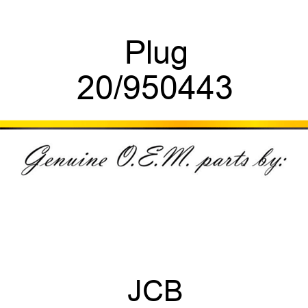 Plug 20/950443