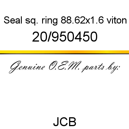 Seal, sq. ring 88.62x1.6, viton 20/950450