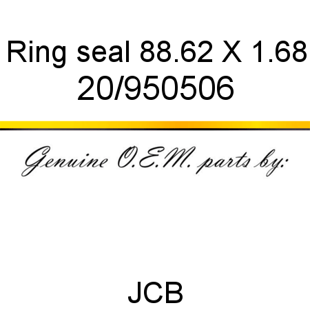 Ring, seal, 88.62 X 1.68 20/950506