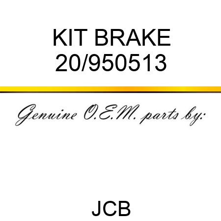 KIT BRAKE 20/950513