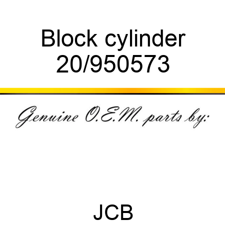 Block cylinder 20/950573