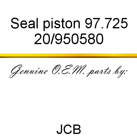 Seal, piston 97.725 20/950580