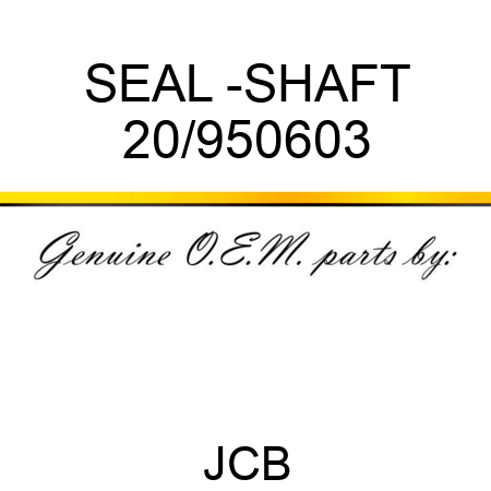 SEAL -SHAFT 20/950603