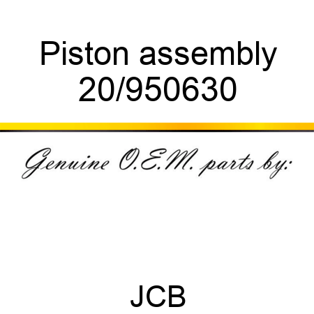 Piston assembly 20/950630