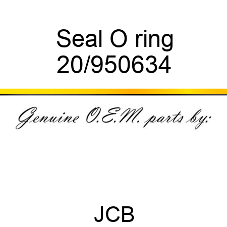 Seal O ring 20/950634