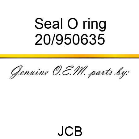 Seal O ring 20/950635