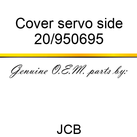 Cover servo side 20/950695