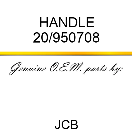 HANDLE 20/950708