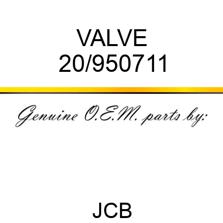 VALVE 20/950711