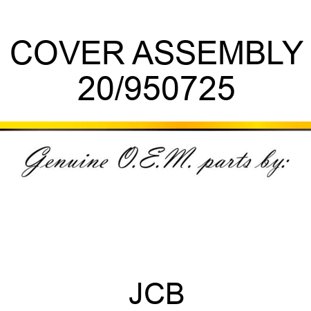 COVER ASSEMBLY 20/950725