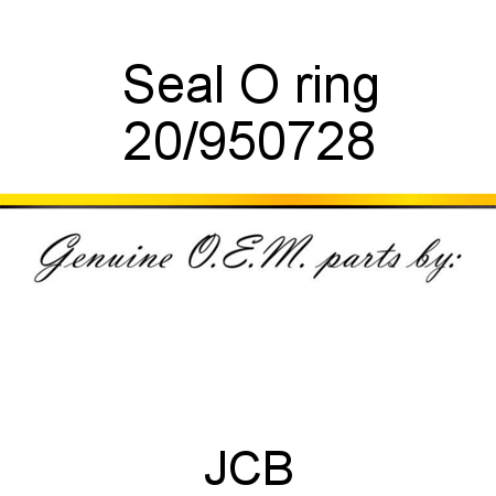 Seal, O ring 20/950728
