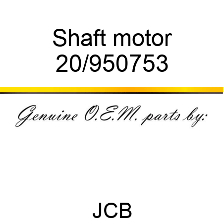 Shaft motor 20/950753