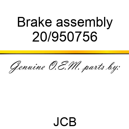 Brake assembly 20/950756