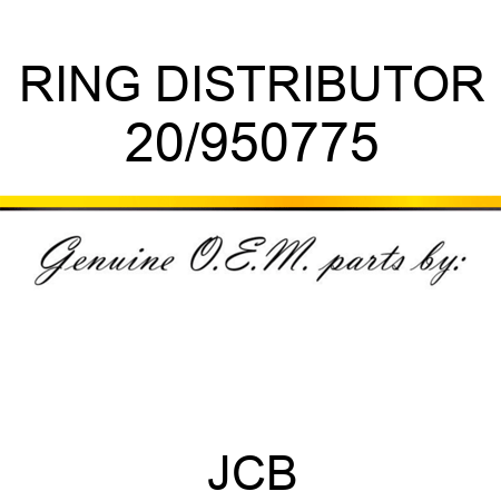 RING, DISTRIBUTOR 20/950775