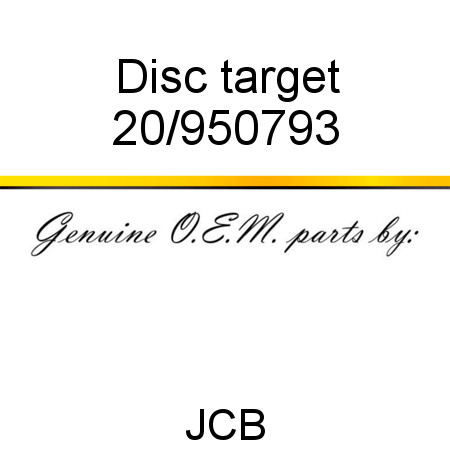 Disc, target 20/950793