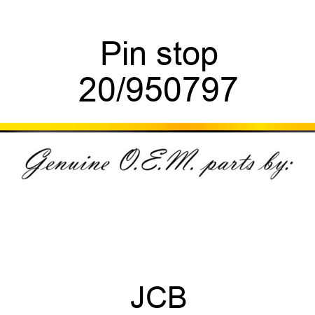 Pin stop 20/950797